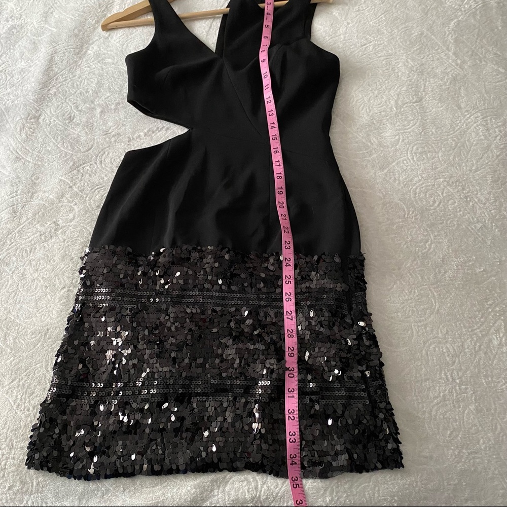 Jay Godfrey Cut Out Sequin Cocktail Dress - Picture 3 of 9